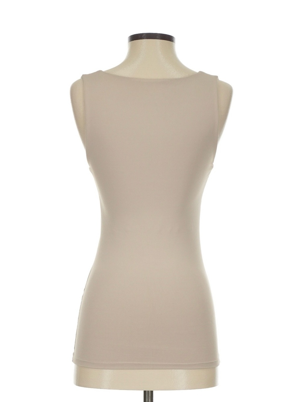 Zara Cream Ribbed Tank Top - Picture 2 of 5